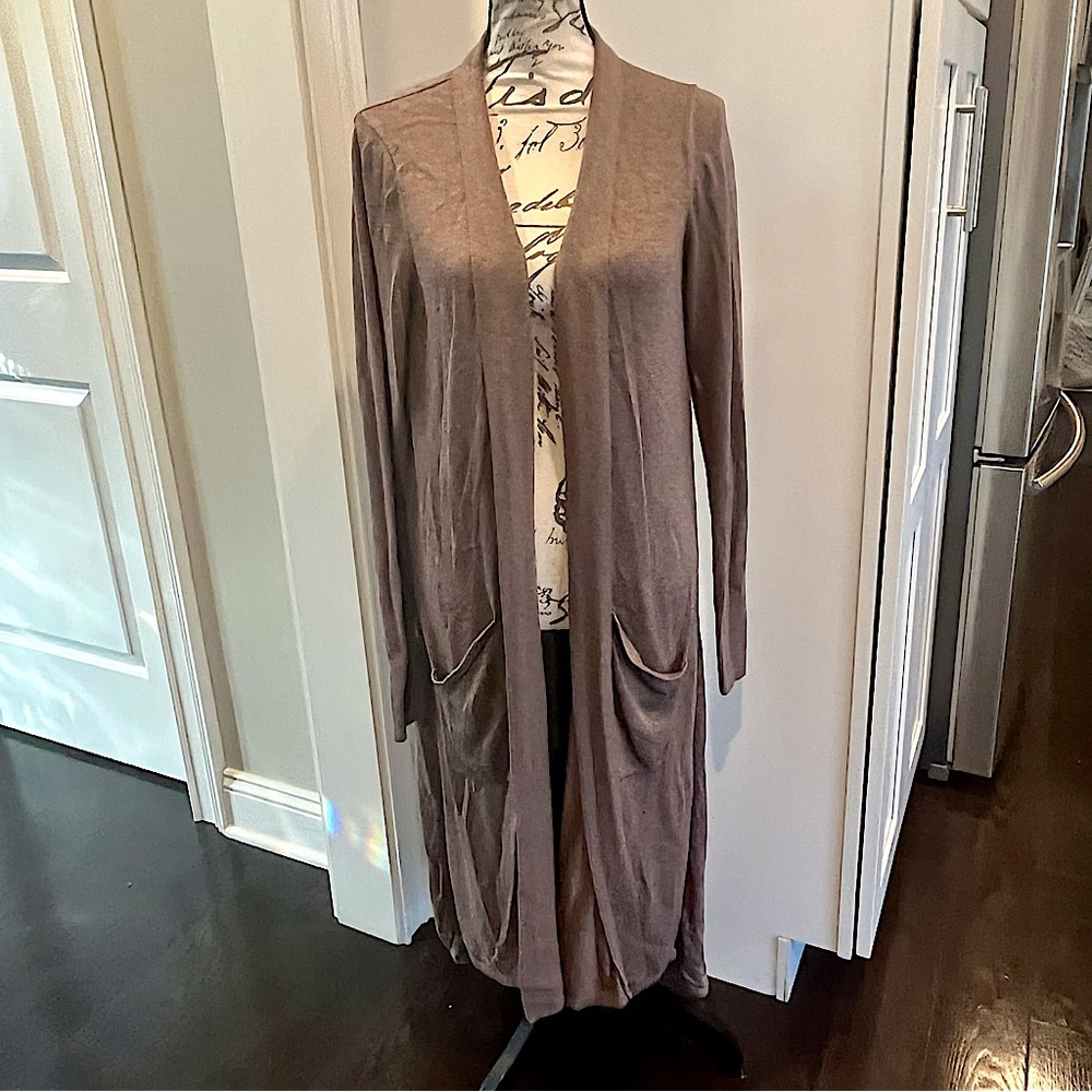 H By Halston Open Front Duster Cárdigan - Picture 5 of 16